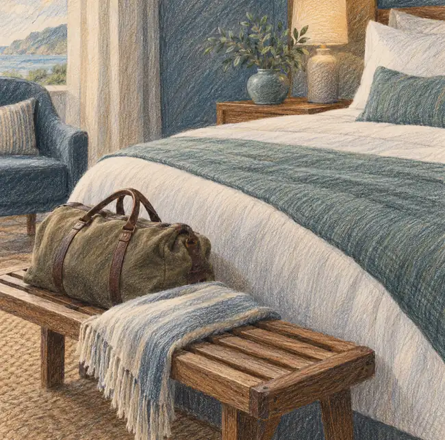 Illustration of accommodation businesses equipment and workspace